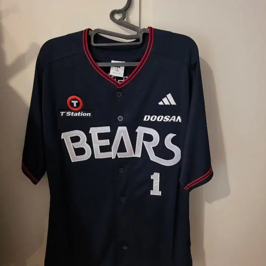 [BUNJANG] Doosan Bears 2026 Adidas Old Away Authentic Jersey - Signed Embroidered Patch - Size 110 / 2026 두산베어스 아디다스 올드 원정 싸인자수 유니폼 새상품 판매합니다