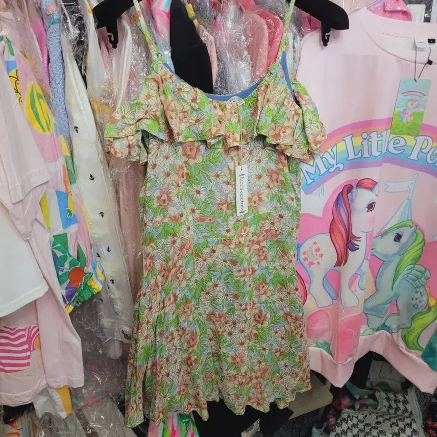 [BUNJANG] Yukacote Floral Chiffon Dress (Size S) / 유카코트 플로랄 쉬폰 원피스S 수입 시원