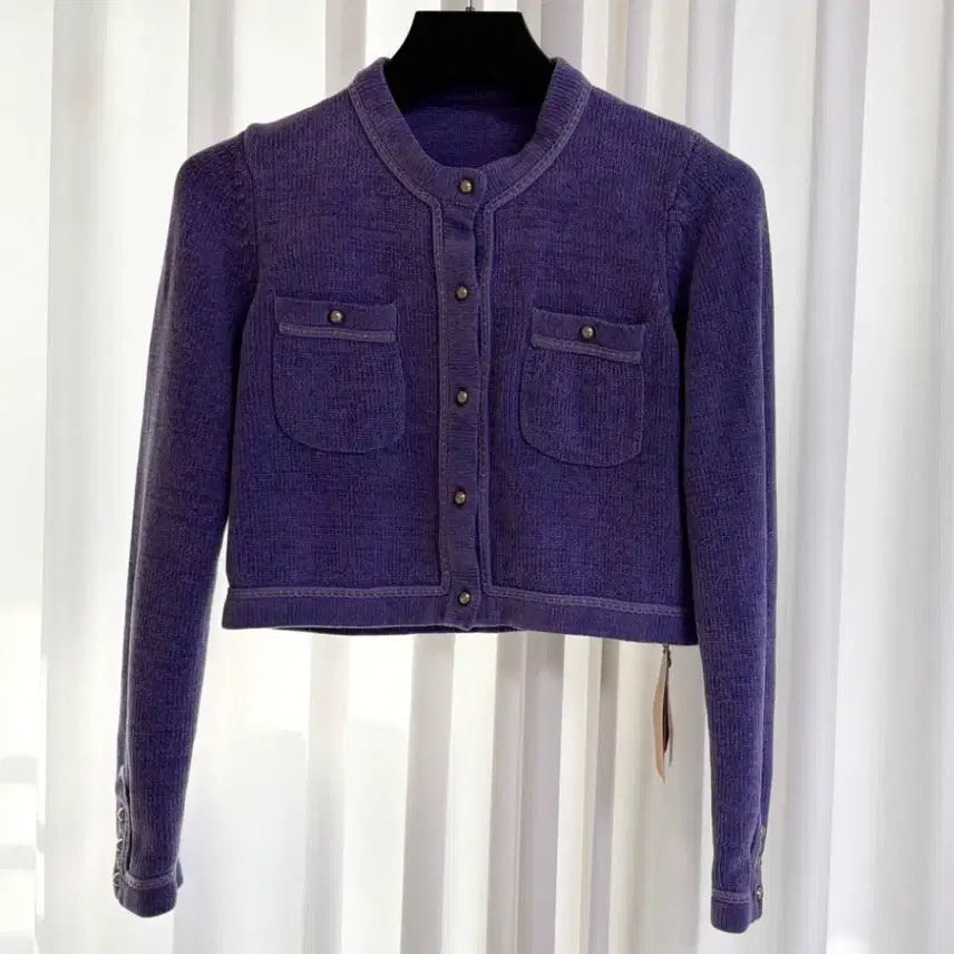 [BUNJANG] Renina VESTA Tape Deco Knit Jacket / 르니나 VESTA tape deco 니트 자켓