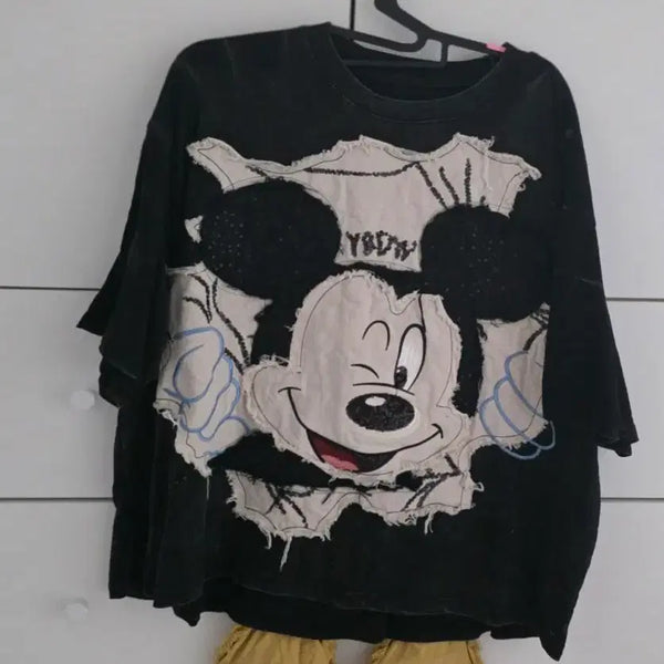 [BUNJANG] Mickey Mouse Vintage Short Sleeve T-Shirt / 미키마우스 빈티지 반팔티