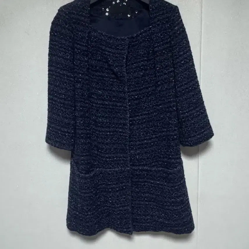 [BUNJANG] Mine Tweed Suit Long Jacket (Size 55) / 마인 트위드 정장 롱 자켓(55)
