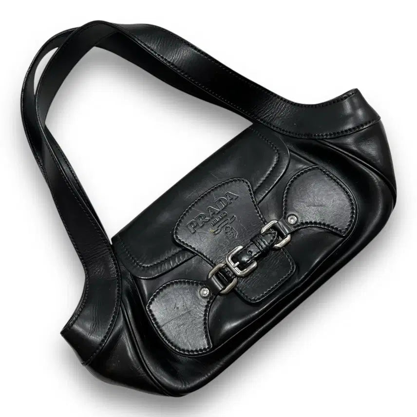 [BUNJANG] PRADA Rock Chic Leather Shoulder Bag / PRADA Rock chic Leather shoulder bag
