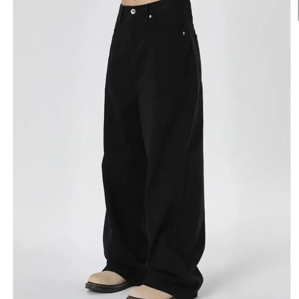 [BUNJANG] Black Up Miron Wide Cotton Pants / 블랙업 미런 와이드 코튼팬츠
