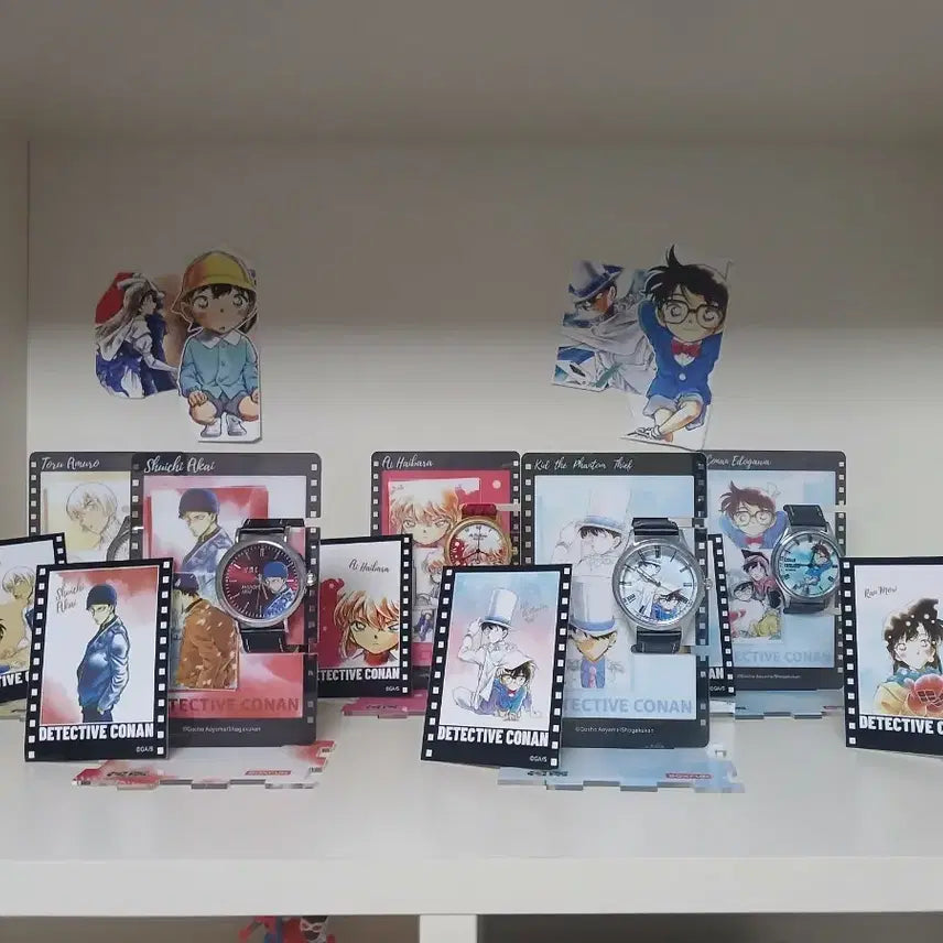 [BUNJANG] Detective Conan Character Poster and Watch Set / 코난 굿즈