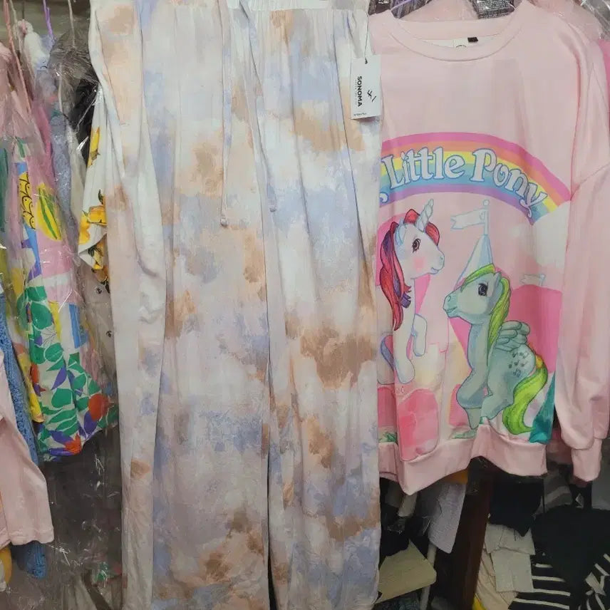 [BUNJANG] Sonoma Pattern Loose Fit Pants L Pastel / 소노마 패턴 루즈핏 바지L 수입 파스켈 은은