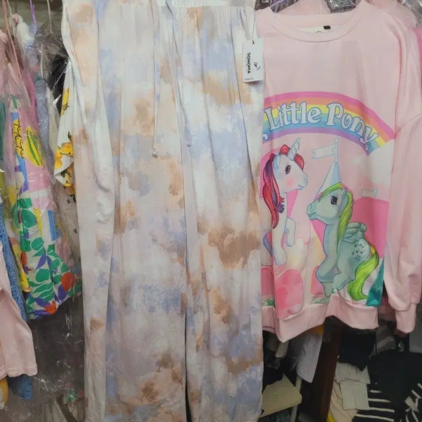 [BUNJANG] Sonoma Pattern Loose Fit Pants L Pastel / 소노마 패턴 루즈핏 바지L 수입 파스켈 은은
