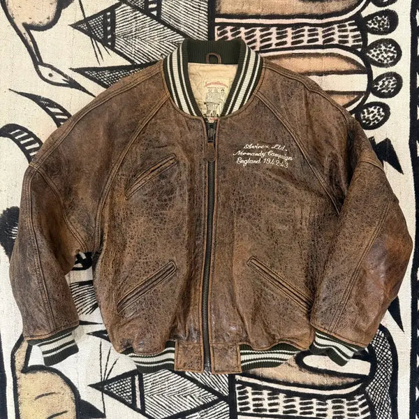 [BUNJANG] Vintage 90s Avirex Leather Jacket / 90s 아비엑스 자켓