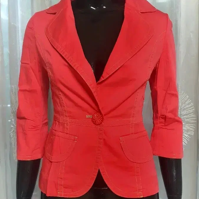 [BUNJANG] Women's Red Suit Jacket / 레드 색상 여성용 정장 자켓