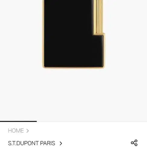 [BUNJANG] Dupont Slim Lighter (New Model, Turbo) CA28222 - Black Lacquer Gold / [새상품] 듀퐁라이터 슬리미 신형 터보 ca28222 블랙 래커 금장 쌍불 터보 듀퐁라이타