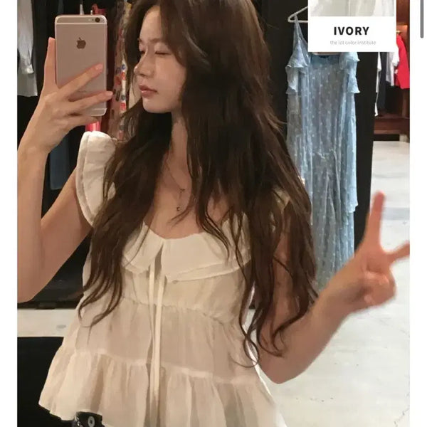[BUNJANG] Vegetable Melrose Blouse / 베지터블 멜로즈 블라우스