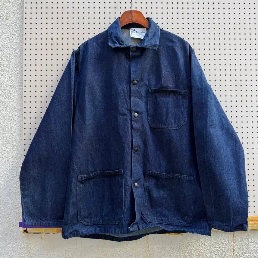 [BUNJANG] 1994 Canada Military Indigo Denim Work Jacket / 1994s CANADIAN MILITARY 캐나다군 인디고데님 워크자켓