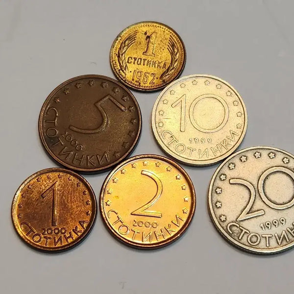 [BUNJANG] Bulgaria 6 Stotinki Coins Bundle Set / 불가리아 스토틴키 동전 6점 일괄
