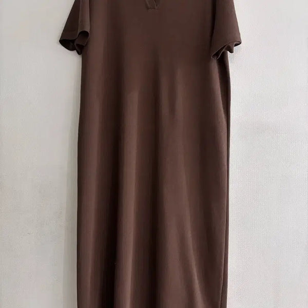 [BUNJANG] Brown Knit Midi Dress / 니트 원피스