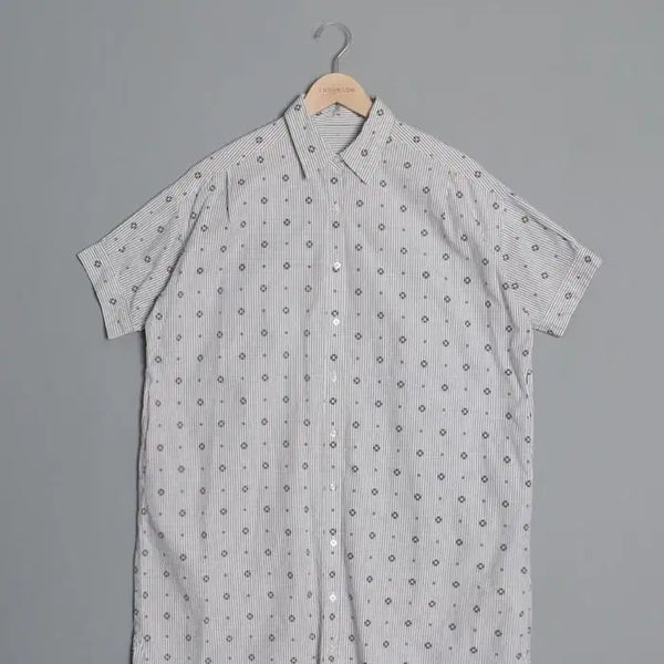 [BUNJANG] Dessin UNTITLED Pattern Shirt Dress / Dessin UNTITLED Pattern Shirt One-piece