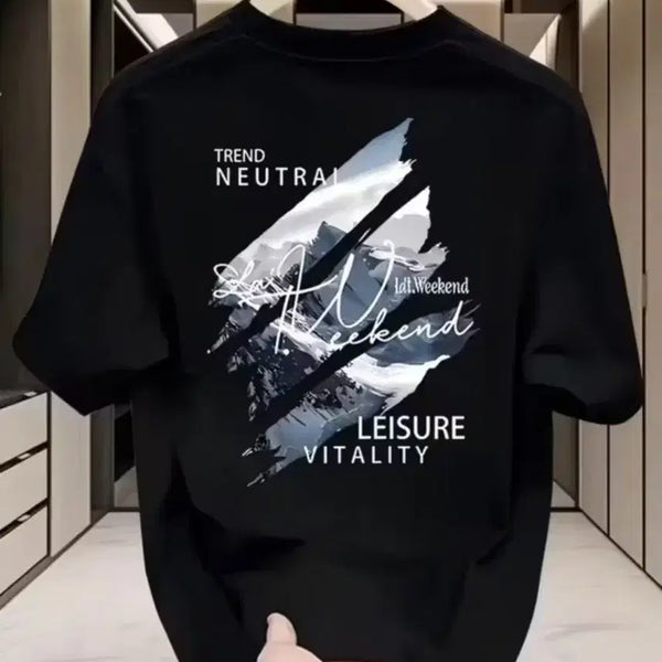 [BUNJANG] Graphic Print Short Sleeve T-Shirt / [새옷]그래픽 반팔 티셔츠