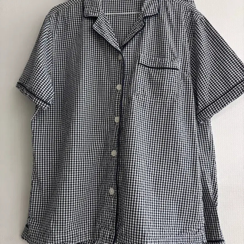 [BUNJANG] Checkered Pattern Pajama Set / 체크 패턴 잠옷 세트