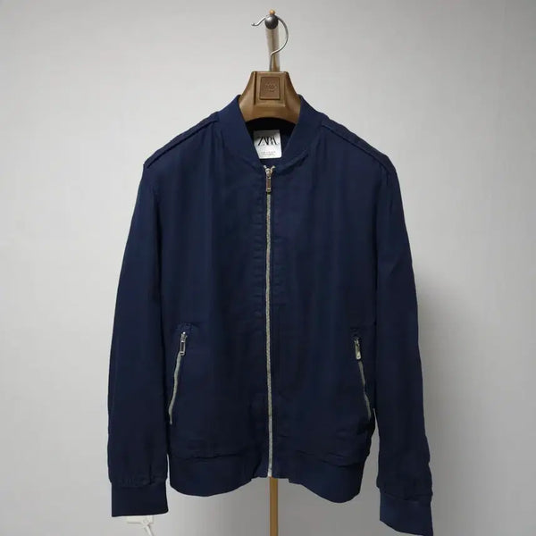 [BUNJANG] Zara Men's Linen Jacket Navy Size 95 / 95 ) 자라 남성 린넨 자켓 네이비