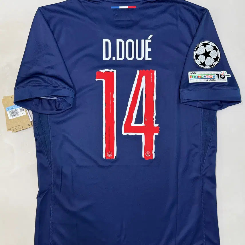[BUNJANG] Paris Saint-Germain (PSG) 24/25 Home Desire Doué Authentic Jersey (Size M) / 24-25 파리생제르망(PSG) 홈 데지레 두에 유니폼 M 택채새제품