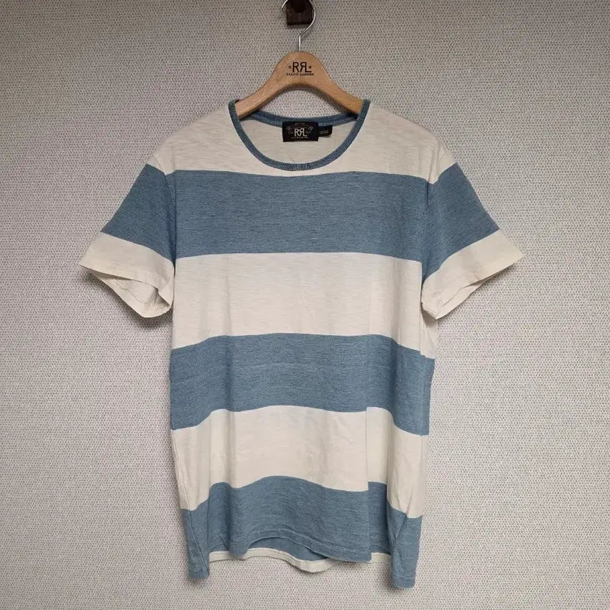 [BUNJANG] RRL Double RL Striped Short Sleeve T-Shirt / RRL 더블알엘 스트라이프 반팔 티셔츠 L
