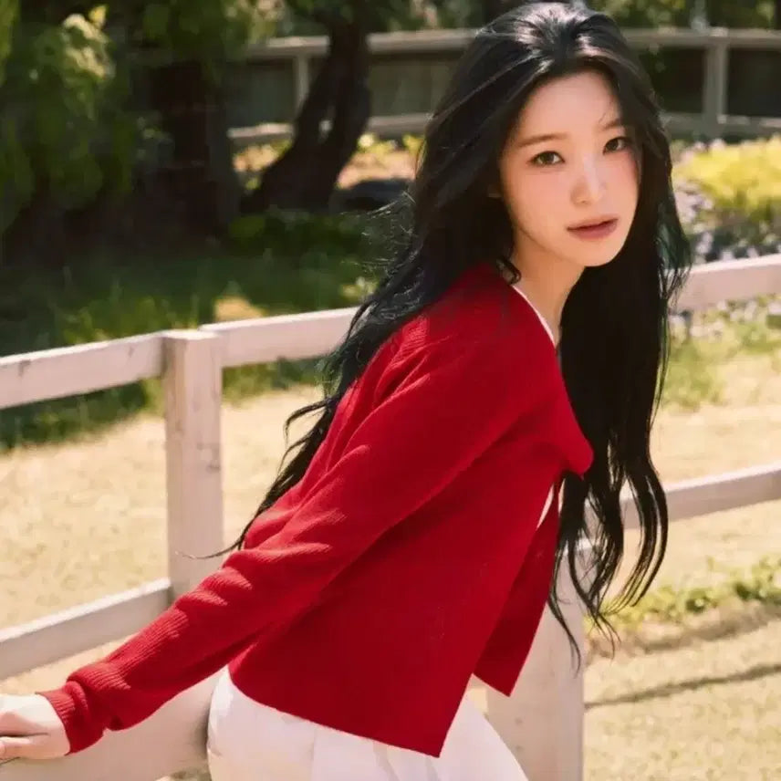 [BUNJANG] SPAO x YoonA Summer Cardigan (Baek Ji-heon Edition) - Red, Size M90 / [새제품] 백지헌 가디건 스파오 여니 썸머가디겨 M90사이즈 레드