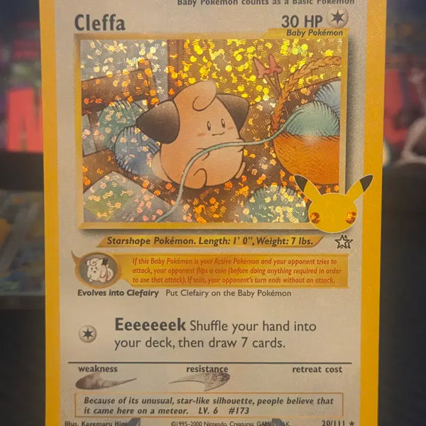[BUNJANG] Pokemon 25th Anniversary Celebrations Neo Genesis Pi 20/111 Trading Card / 포켓몬 카드 25주년 북미판 삐 20/111