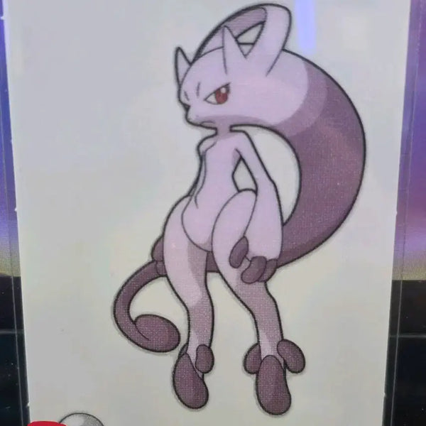 [BUNJANG] Pokemon Best Wishes Mega Evolution Mewtwo Y Sticker / 포켓몬띠부씰 메가진화 뮤츠Y
