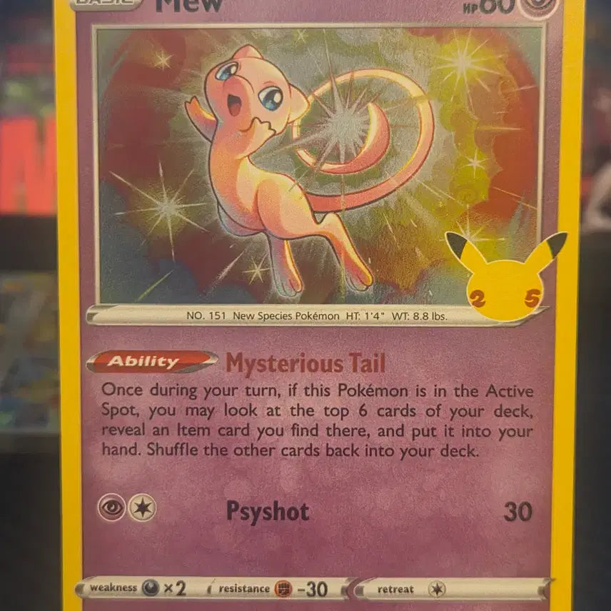[BUNJANG] Pokemon TCG 25th Anniversary North American Edition Mew Holo 011/025 / 포켓몬 카드 25주년 북미판 뮤 011/025