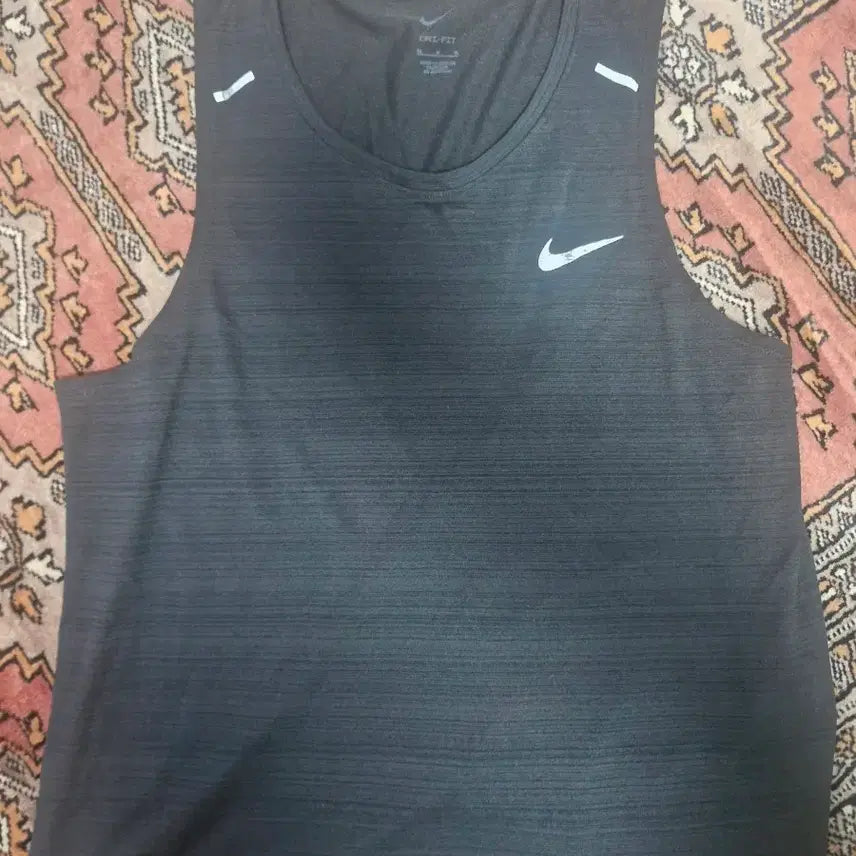 [BUNJANG] Nike Dri-FIT Running Sleeveless Top Black / 나이키 드라이핏 러닝 민소매 검정
