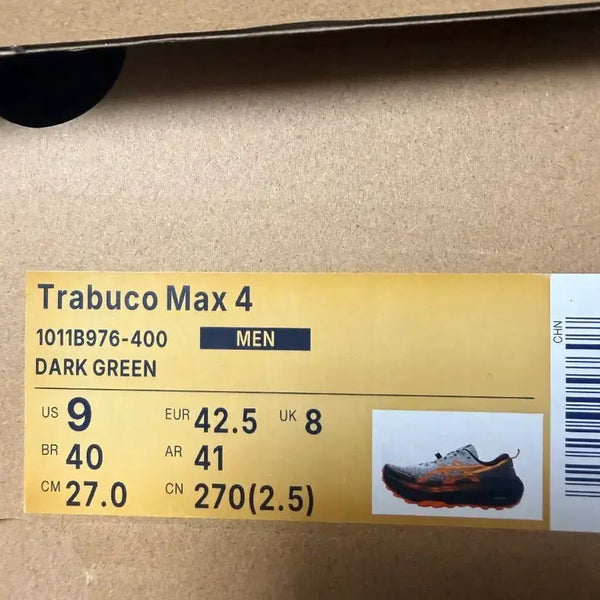 [BUNJANG] Asics Trabuco Max 4 Dark Green Men's Trail Running Shoes / 아식스 트라부코 맥스 4 다크 그린 남성용