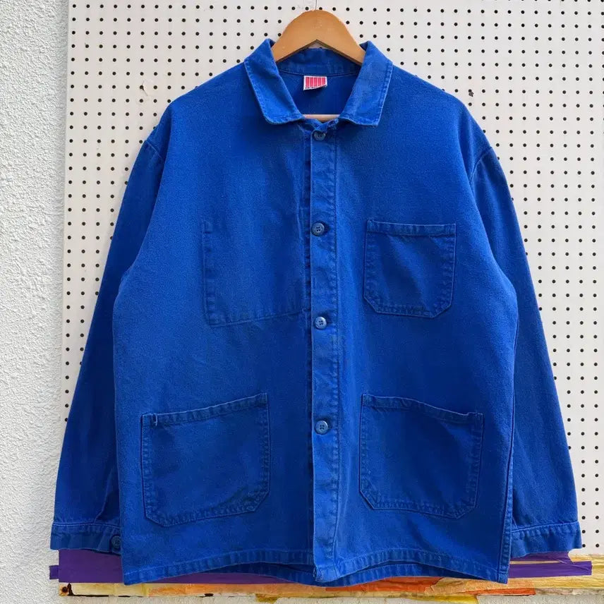 [BUNJANG] 1990s ERGOS Natural Washed French Work Jacket / 1990s ERGOS NATURAL WASHED 빈티지 프렌치워크자켓