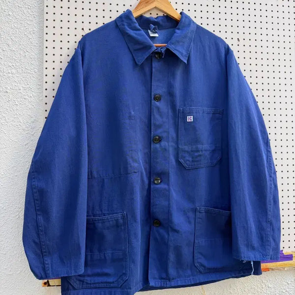 [BUNJANG] 1980s German Denim French Work Jacket / 1980s GERMAN DENIM FRENCH 데님 빈티지프렌치워크자켓