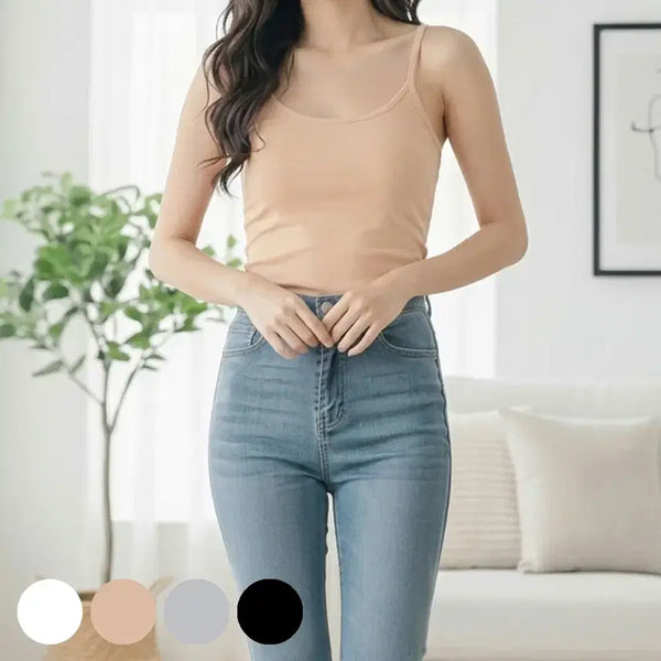 [BUNJANG] Women's Built-in Bra Camisole / 여성 캡내장 끈나시