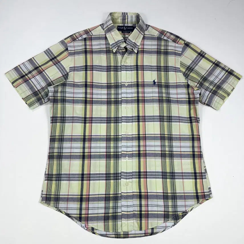 [BUNJANG] Polo Ralph Lauren Classic Fit Check Pattern Short Sleeve Shirt (M) / (M) 폴로 랄프로렌 클래식핏 체크패턴 반팔셔츠