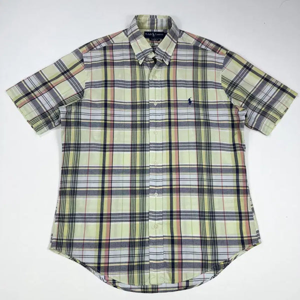 [BUNJANG] Polo Ralph Lauren Classic Fit Check Pattern Short Sleeve Shirt (M) / (M) 폴로 랄프로렌 클래식핏 체크패턴 반팔셔츠