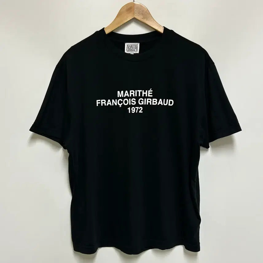 [BUNJANG] Marithe Francois Girbaud Lettering Logo Short Sleeve T-Shirt Black (Unisex 95) / [남여공용-95]마리떼프랑소와저버 레터링 로고 반팔티셔츠