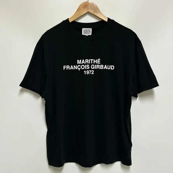 [BUNJANG] Marithe Francois Girbaud Lettering Logo Short Sleeve T-Shirt Black (Unisex 95) / [남여공용-95]마리떼프랑소와저버 레터링 로고 반팔티셔츠