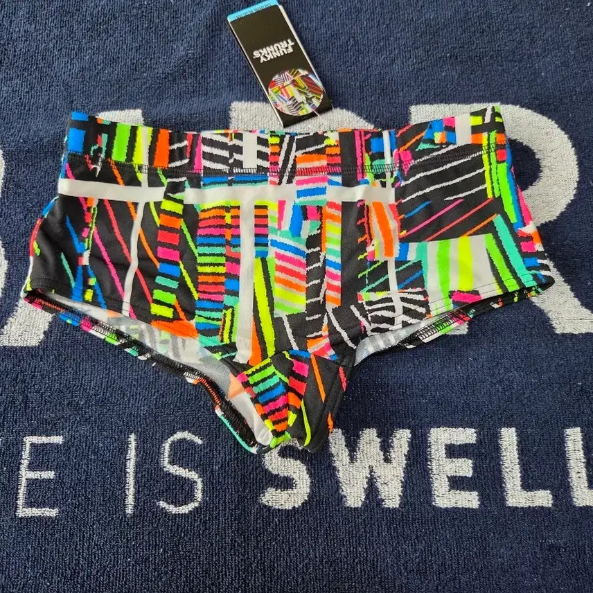 [BUNJANG] Funky Trunks Boy 10 Short Square Swimsuit - Interference / 구펑 펑키트렁크 보이10 숏사각 Interference