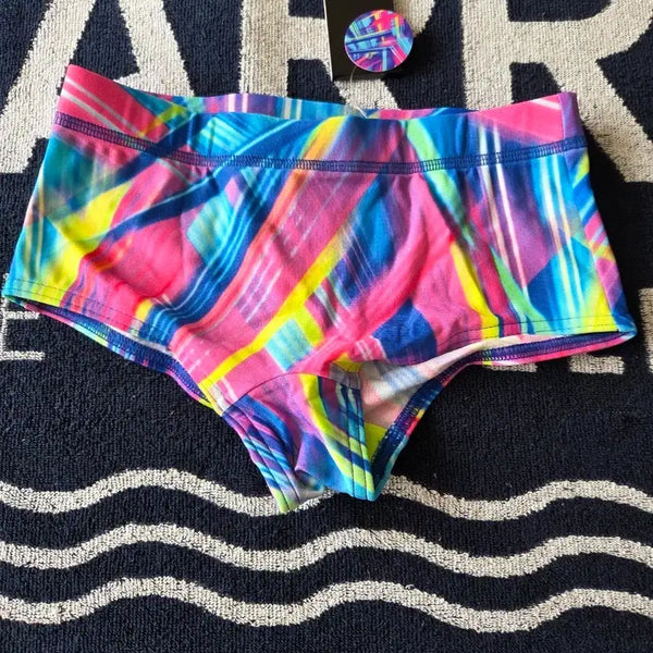 [BUNJANG] Funkytruks Boy Short Swim Trunks - "Frickin Laser" - Size 8 / 구펑 펑키트렁크 숏사각 보이8 "Frickin Laser