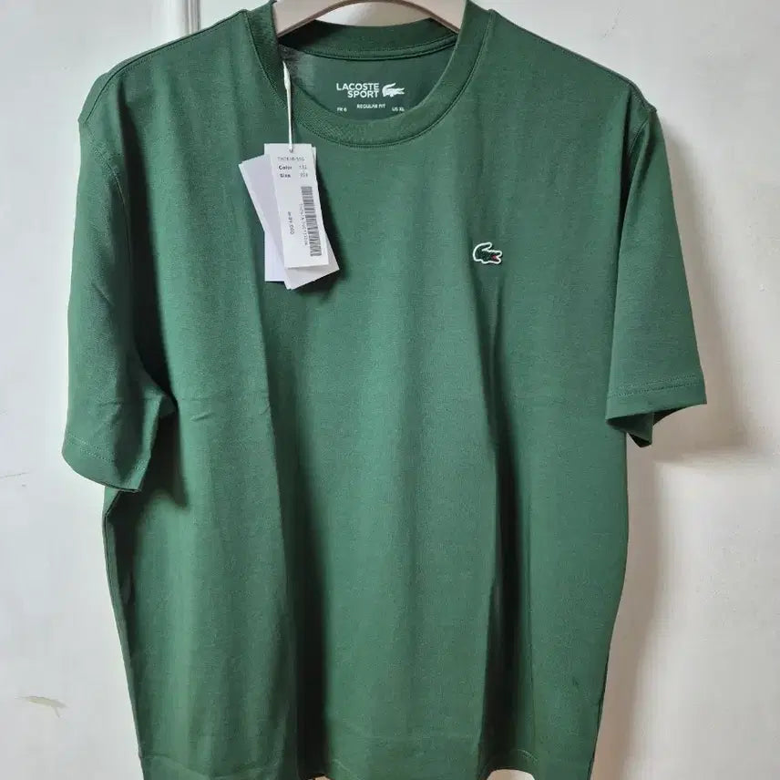 [BUNJANG] Lacoste Sport Short Sleeve T-Shirt Green XL / 라코스테 스포츠 반팔티 그린 XL