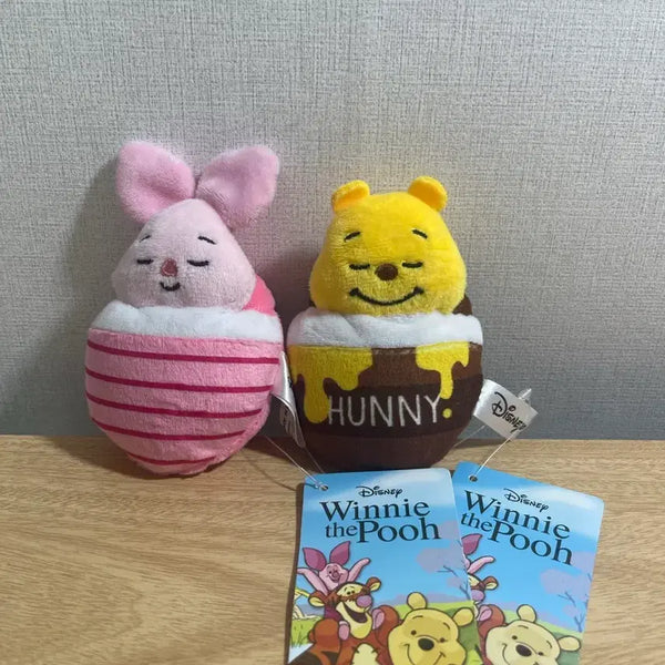 [BUNJANG] Disney Winnie the Pooh Piglet Keyring Plush Set / [반값택배 무료배송] 디즈니 곰돌이 푸 피글렛 키링 인형 세트