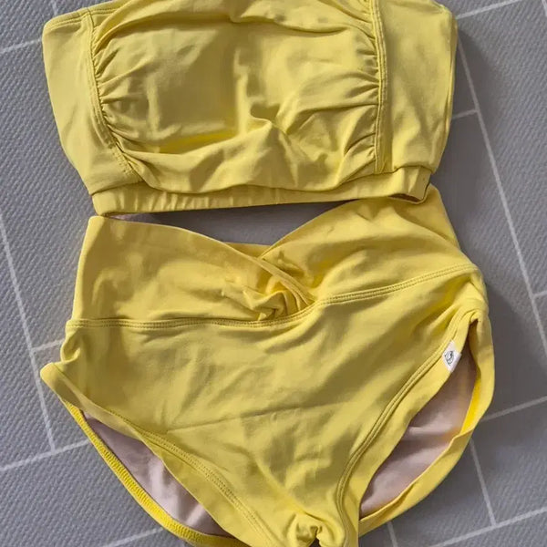 [BUNJANG] Linoms Vivre Set Yellow/Blue S / 린옴즈 폴웨어 팝니다