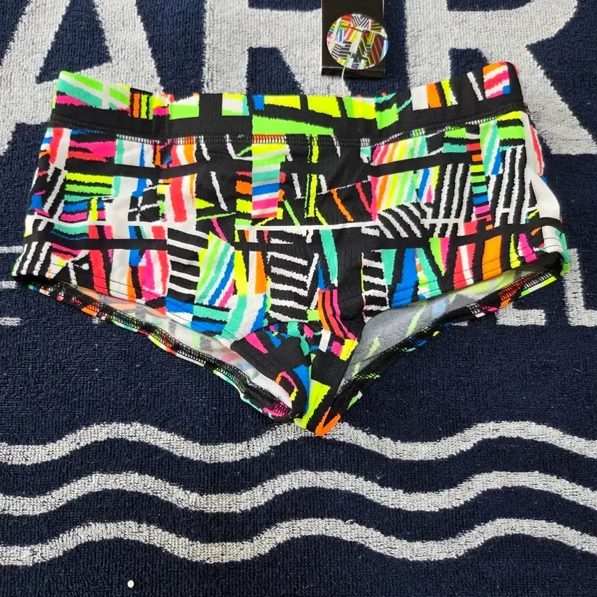 [BUNJANG] Funky Trunks Boy 8 "Interference" Short Trunk Swimsuit / 구펑 펑키트렁크 보이8 숏사각 Interference