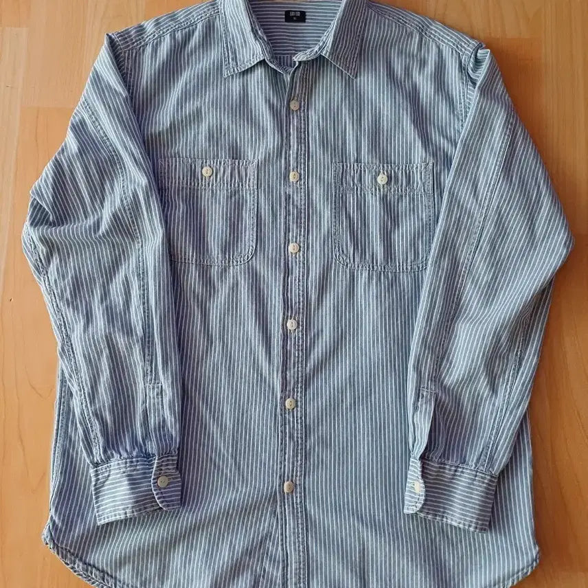 [BUNJANG] Uniqlo Striped Workshirt / 유니클로 스트라이프 워크셔츠 rrl