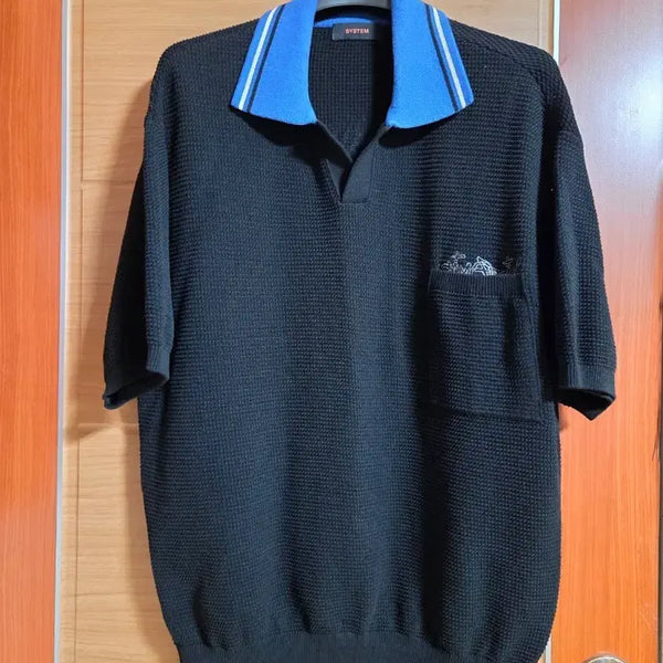 [BUNJANG] System Homme Short Sleeve Collar Knit / 시스템옴므 반팔 카라 니트 110