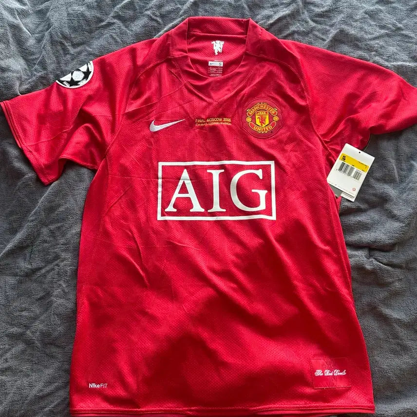 [BUNJANG] Manchester United 2007-2008 Champions League Winning MDT Jersey - Unmarked / [S] 07-08 맨체스터 유나이티드 챔스 우승 MDT 유니폼 노마킹
