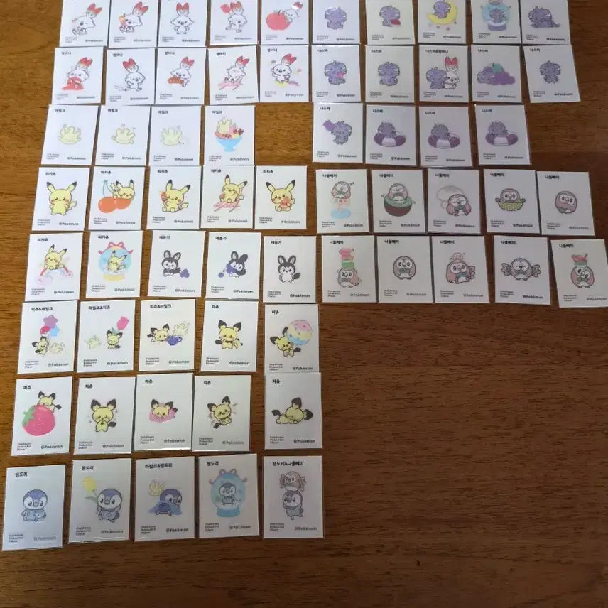 [BUNJANG] Pokemon Bread Stickers / 포켓몬 피스 띠부씰