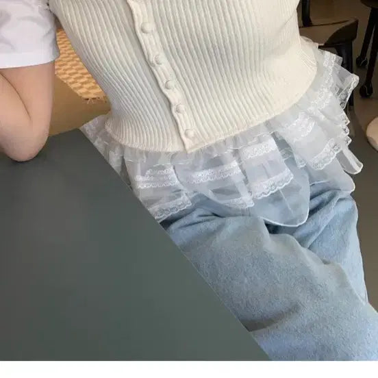 [BUNJANG] Bysini Petit Ribbed Tank Top Set / 바이씨니 쁘띠골지나시 블랙 + 아이