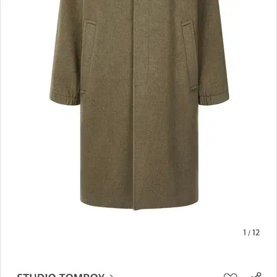 [BUNJANG] Studio Tomboy Men's Hooded Coat Camel Size 105 / 스튜디오톰보이맨 후드 코트 카멜색 105사이즈 싸게팝니다! 네고가능!