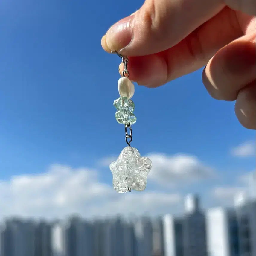 [BUNJANG] Lucky Clover Handmade Keyring / 행운 한 조각 키링