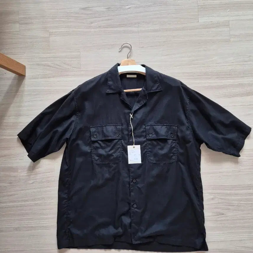 [BUNJANG] Ulterior Black Short-Sleeve Shirt Size 5 / [새제품] Ulterior 울테리어 블랙 셔츠 5
